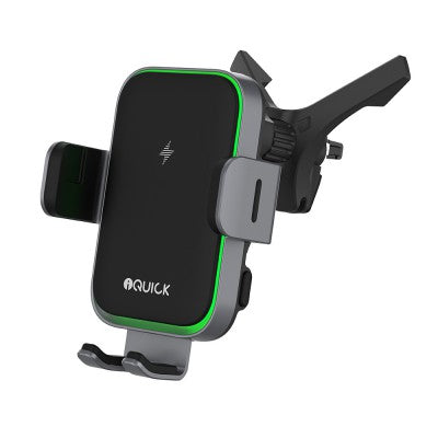 iQuick 15W Wireless Charging Car Holder (Air vent + Suction Base)
