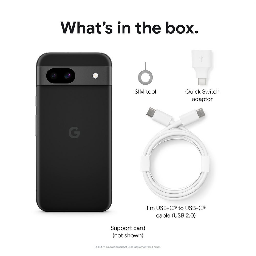 Google Pixel 8a 5G Unlocked Smartphone 128GB Obsidian