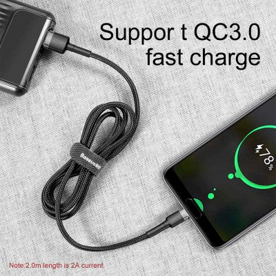 Cafule Fast Charge USB Data Charging Cable USB to Type-C 0.5m