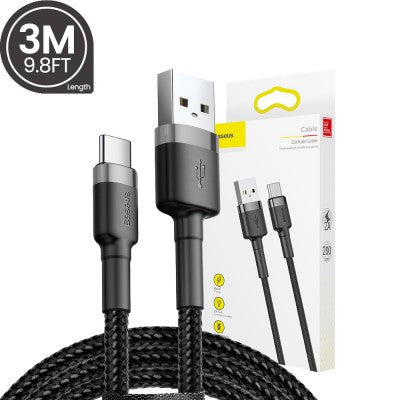 Cafule Fast Charge USB Data Charging Cable USB to Type-C 0.5m