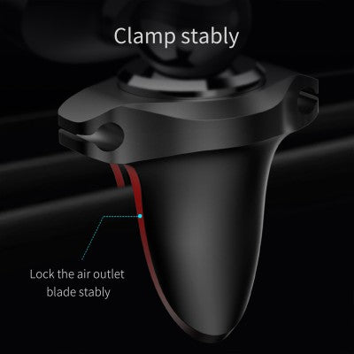 Car Mount Magnetic Air Vent Phone Holder with Cable Clip