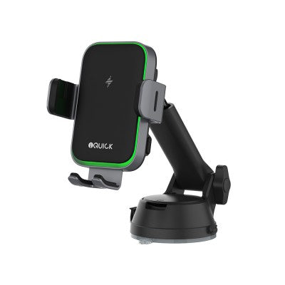 iQuick 15W Wireless Charging Car Holder (Air vent + Suction Base)