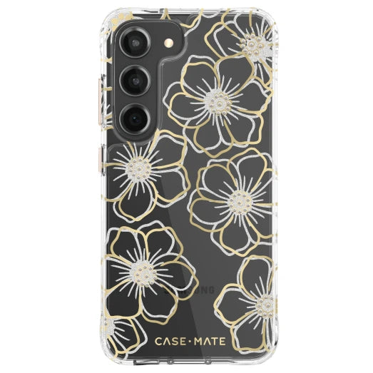 Samsung Galaxy S23 - Floral Gems Antimicrobial Case