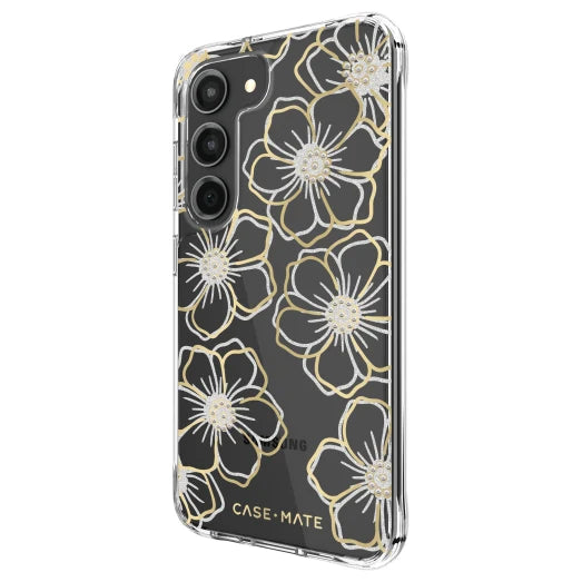 Samsung Galaxy S23 - Floral Gems Antimicrobial Case