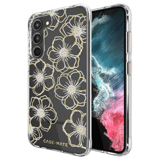 Samsung Galaxy S23 - Floral Gems Antimicrobial Case