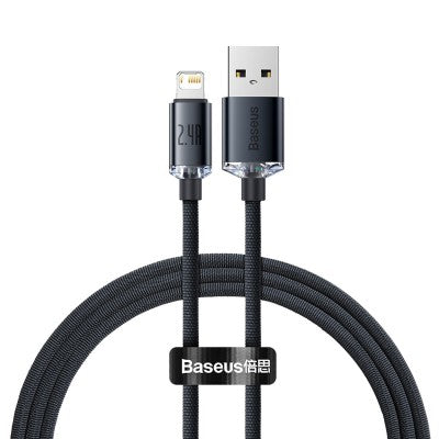 Crystal Shine Series Fast Charging Data Cable USB to Lightning (iP) 2.4A