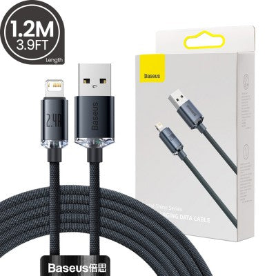 Crystal Shine Series Fast Charging Data Cable USB to Lightning (iP) 2.4A