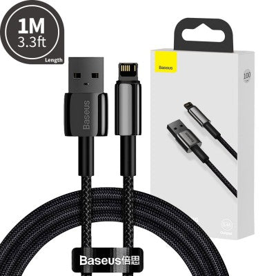 Tungsten Gold Fast Charging Data Cable USB to Lightning (iP) 2.4A