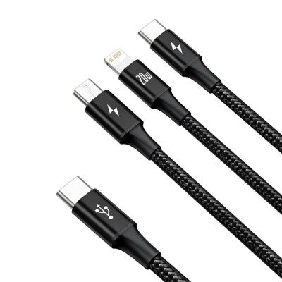 Baseus Rapid Series 3-in-1 Fast Charging Data Cable