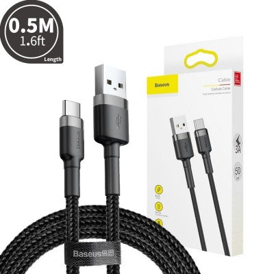 Cafule Fast Charge USB Data Charging Cable USB to Type-C 0.5m