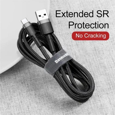 Cafule Fast Charge USB Data Charging Cable USB to Type-C 0.5m