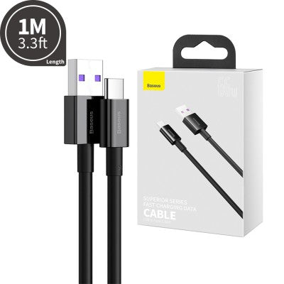 Superior Series Fast Charging Data Cable USB to Type-C 66W 1.0m