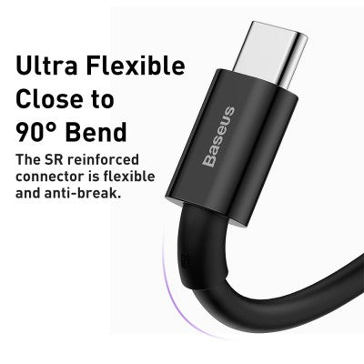 Baseus Superior Series Fast Charging Data Cable USB to Type-C 66W 1M/2M Black/White