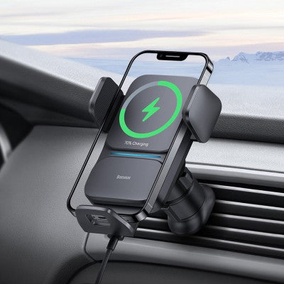 Wisdom Auto Alignment Car Mount Wireless Charger