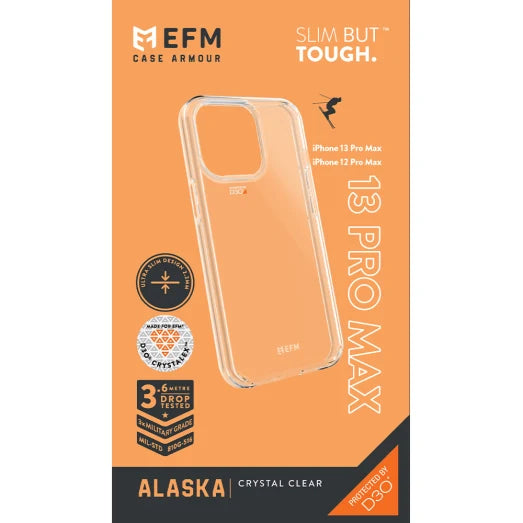 iPhone 13 Pro Max - Alaska Case Armour with D3O Crystalex - Black/Grey