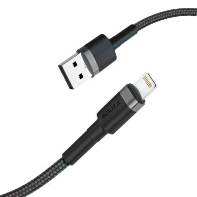 Braided Lightning to USB-A Fast Charging Cable