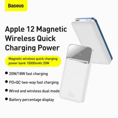 Baseus Magnetic Wireless Fast Charging Power Bank 10000mAh 20W