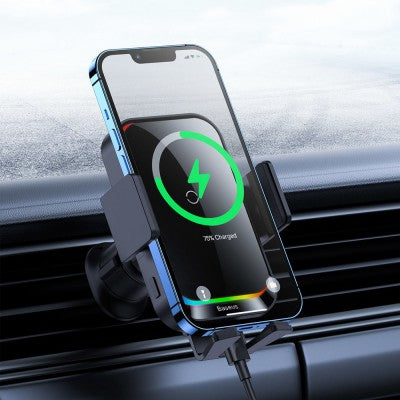 Halo Car Phone Holder With 15W Induction Charger