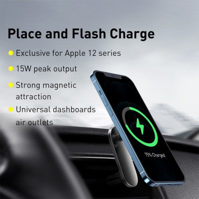 Big Energy Car Mount Wireless Charger For Dashboards and Air Outlets