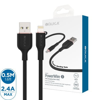 PowerWire 1 Series TPE Charging Date Cable Type-C to Lightning(iP)